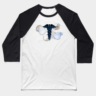 Coffee and Caduceus Baseball T-Shirt